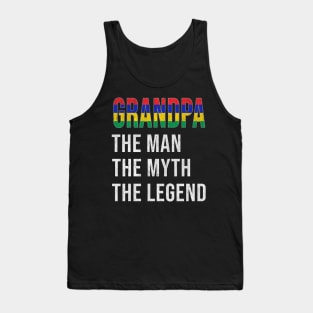 Grand Father Mauritian Grandpa The Man The Myth The Legend - Gift for Mauritian Dad With Roots From  Mauritius Tank Top